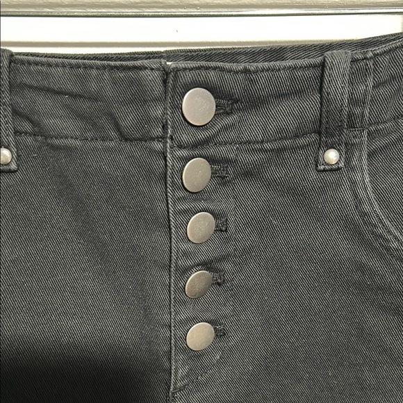 Gap Black High-Waisted Button-Fly Wide Leg Pants - Picture 3 of 13